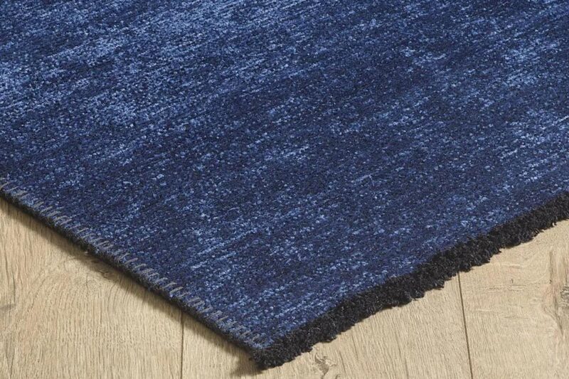 Öğretmenler Halı - EMP Sarah Navy Blue Şönil Toz Vermeyen Halı