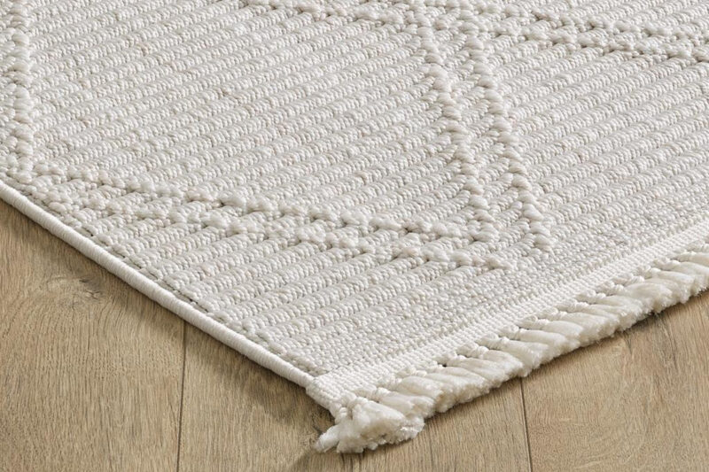 Öğretmenler Halı - EMP Serenity - Antique White Saçaklı Tozumaz Antialerjik Halı
