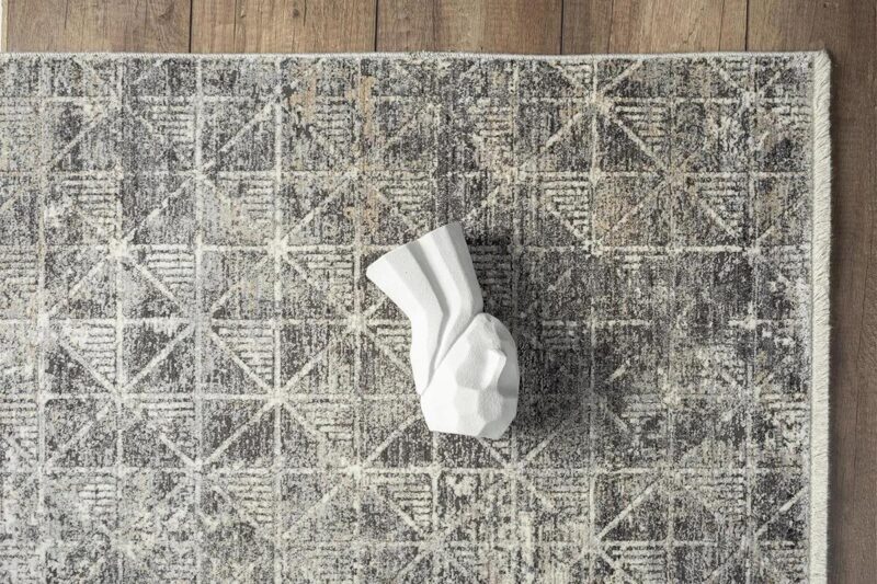 Öğretmenler Halı - EMP Soho Grain Geometrik Desenli Modern Halı