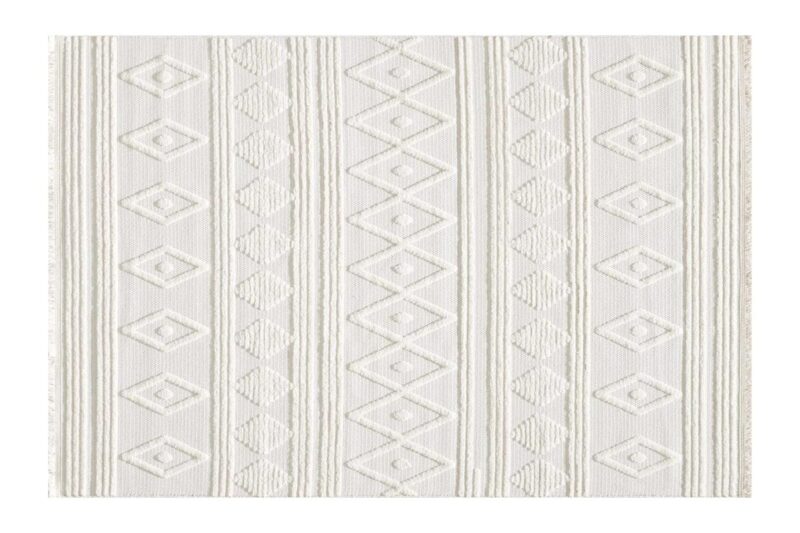 Öğretmenler Halı - EMP Shibori Aztec Kaymaz Tabanlı Antialerjik Halı