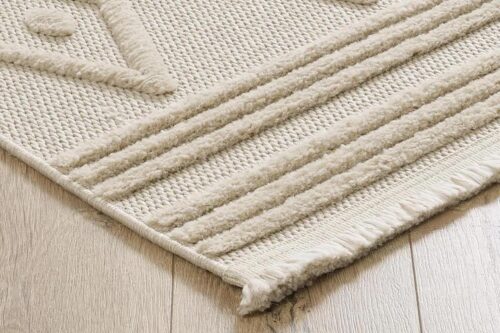 Öğretmenler Halı - EMP Shibori Russet Kaymaz Tabanlı Antialerjik Halı