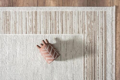 Öğretmenler Halı - EMP Terra Henna Modern Çerçeveli Oturma Odası Halısı