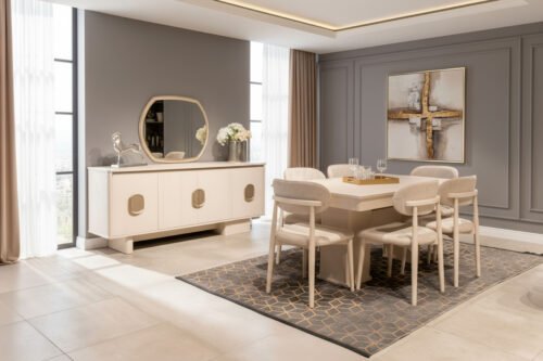 Öykü Yemek Odası Takımı (Bej)