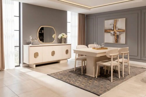 Öykü Yemek Odası Takımı (Bej)