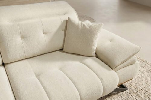 Lüx Bianca Üçlü Koltuk